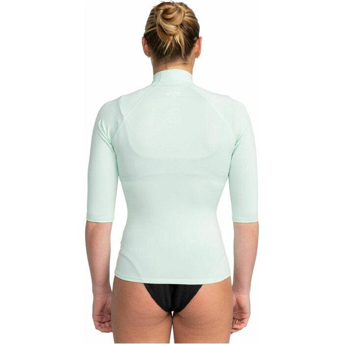 2024 Billabong Frauen Tropic Surf UV50 Kurzarm-Lycra-Weste EBJWR03015 - Sweet Mint